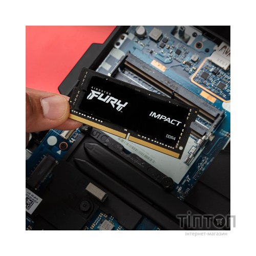 Модуль пам'яті для ноутбука SoDIMM DDR4 16GB 3200 MHz Impact Kingston Fury (ex.HyperX) (KF432S20IB/16)