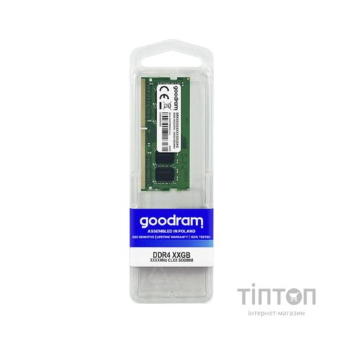 Модуль пам'яті для ноутбука SoDIMM DDR4 32GB 2666 MHz Goodram (GR2666S464L19/32G)