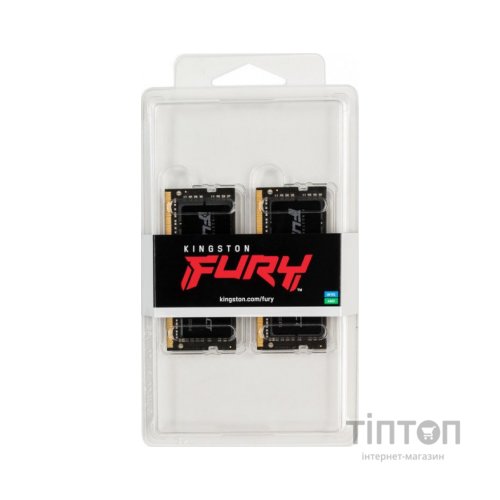 Модуль пам'яті для ноутбука SoDIMM DDR4 32GB (2x16GB) 2666 MHz FURY Impact Kingston Fury (ex.HyperX) (KF426S16IBK2/32)