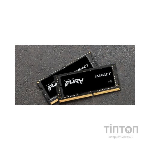 Модуль пам'яті для ноутбука SoDIMM DDR4 32GB (2x16GB) 3200 MHz Impact Kingston Fury (ex.HyperX) (KF432S20IBK2/32)