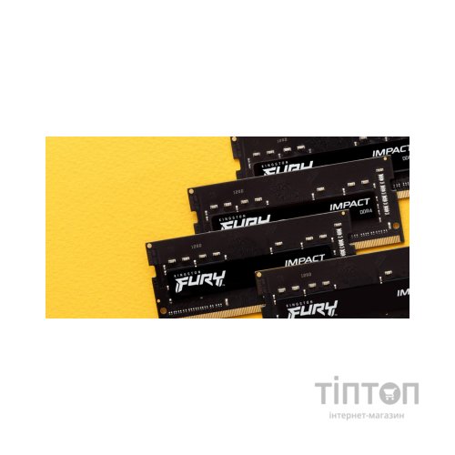 Модуль пам'яті для ноутбука SoDIMM DDR4 32GB (2x16GB) 3200 MHz Impact Kingston Fury (ex.HyperX) (KF432S20IBK2/32)
