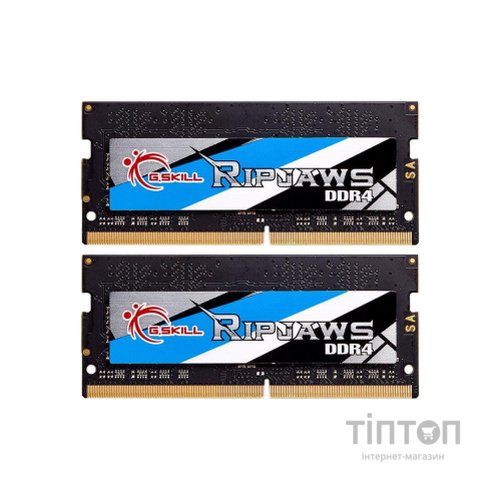 Модуль пам'яті для ноутбука SoDIMM DDR4 32GB (2x16GB) 3200 MHz Ripjaws G.Skill (F4-3200C22D-32GRS)