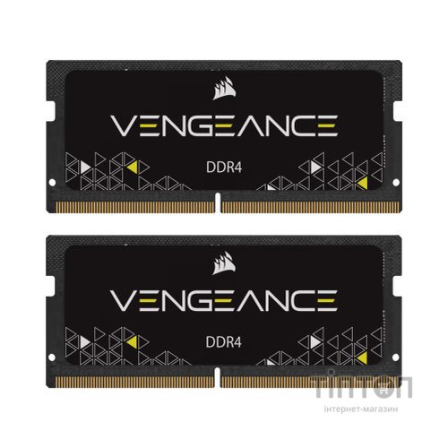 Модуль пам'яті для ноутбука SoDIMM DDR4 32GB (2x16GB) 3200 MHz Vengeance Corsair (CMSX32GX4M2A3200C22)