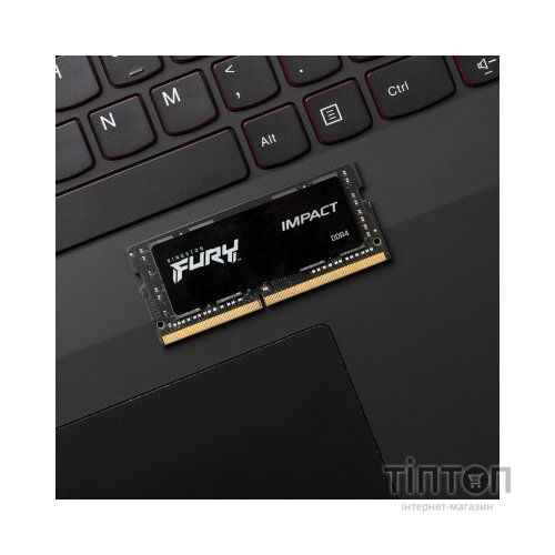 Модуль пам'яті для ноутбука SoDIMM DDR4 32GB 3200 MHz Fury Impact Kingston Fury (ex.HyperX) (KF432S20IB/32)