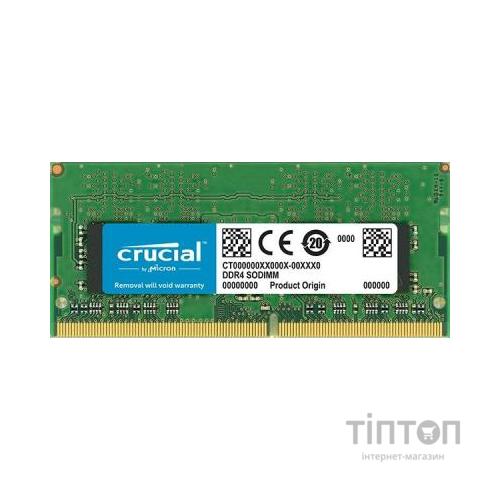 Модуль пам'яті для ноутбука SoDIMM DDR4 4GB 2666 MHz Micron (CT4G4SFS8266)