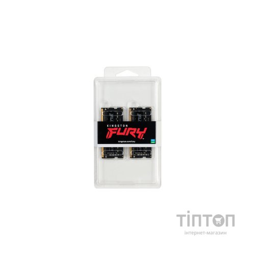 Модуль пам'яті для ноутбука SoDIMM DDR4 64GB (2x32GB) 3200 MHz Fury Impact Kingston Fury (ex.HyperX) (KF432S20IBK2/64)