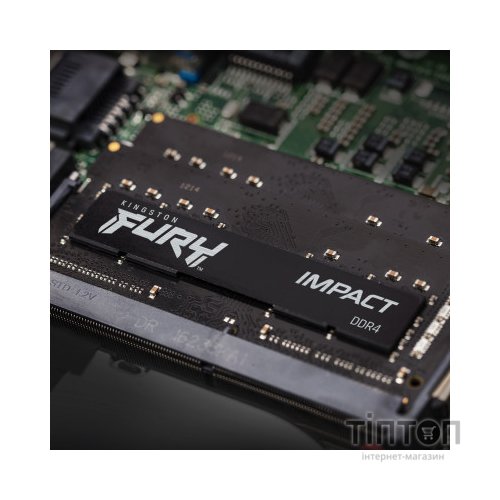 Модуль пам'яті для ноутбука SoDIMM DDR4 64GB (2x32GB) 3200 MHz Fury Impact Kingston Fury (ex.HyperX) (KF432S20IBK2/64)