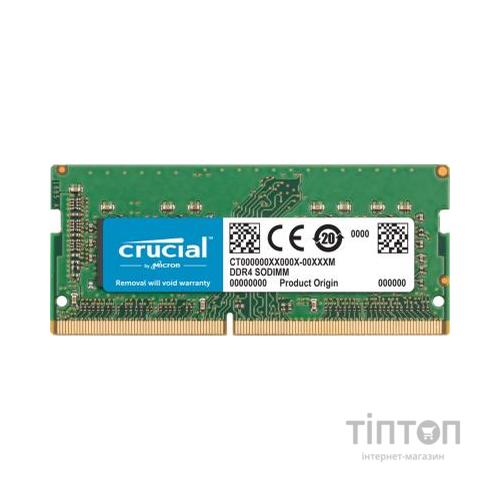 Модуль пам'яті для ноутбука SoDIMM DDR4 8GB 2666 MHz Micron (CT8G4S266M)
