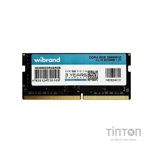 Модуль пам'яті для ноутбука SoDIMM DDR4 8GB 2666 MHz Wibrand (WI2666DDR4S/8GB)