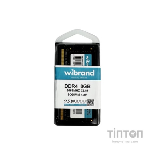 Модуль пам'яті для ноутбука SoDIMM DDR4 8GB 2666 MHz Wibrand (WI2666DDR4S/8GB)