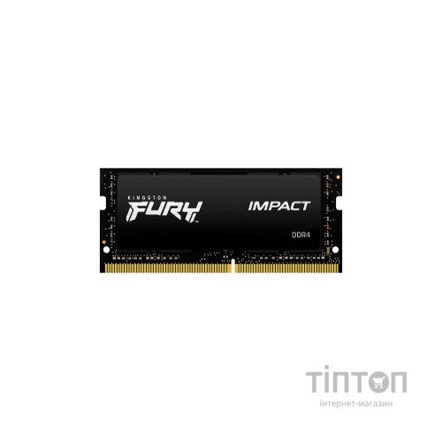 Модуль пам'яті для ноутбука SoDIMM DDR4 8GB 3200 MHz Fury Impact Kingston Fury (ex.HyperX) (KF432S20IB/8)