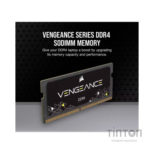 Модуль пам'яті для ноутбука SoDIMM DDR4 8GB 3200 MHz Vengeance Corsair (CMSX8GX4M1A3200C22)