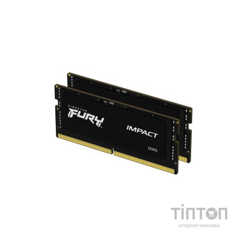 Модуль пам'яті для ноутбука SoDIMM DDR5 16GB (2x8GB) 4800 MHz FURY Impact Kingston Fury (ex.HyperX) (KF548S38IBK2-16)