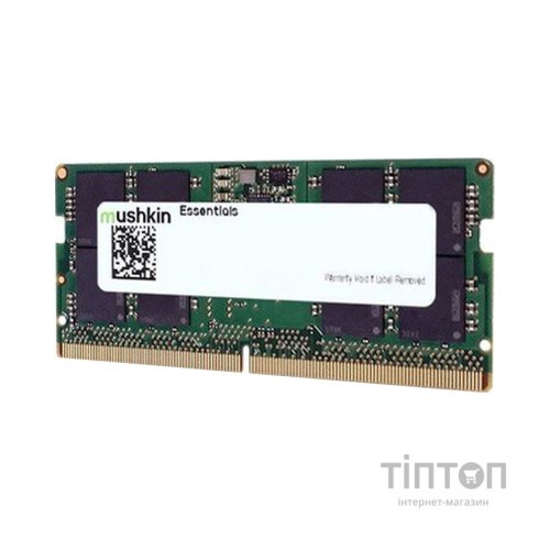 Модуль пам'яті для ноутбука SoDIMM DDR5 16GB 4800 MHz Essentials Mushkin (MES5S480FD16G)
