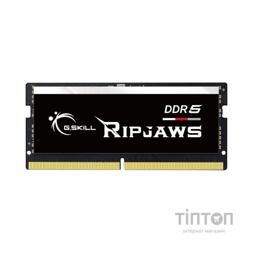 Модуль пам'яті для ноутбука SoDIMM DDR5 16GB 4800 MHz Ripjaws G.Skill (F5-4800S4039A16GX1-RS)