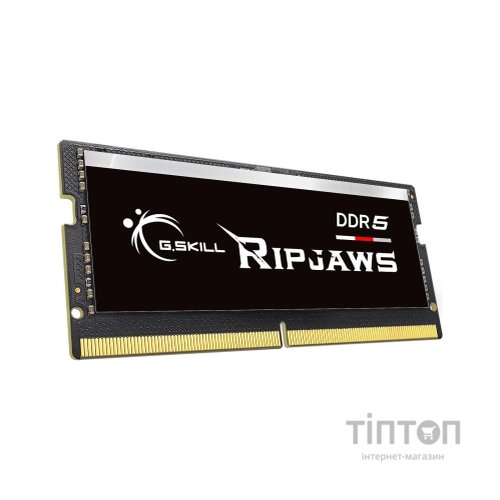 Модуль пам'яті для ноутбука SoDIMM DDR5 16GB 4800 MHz Ripjaws G.Skill (F5-4800S4039A16GX1-RS)