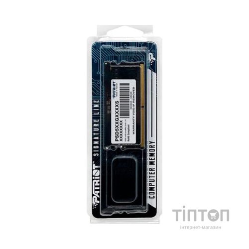 Модуль пам'яті для ноутбука SoDIMM DDR5 16GB 5600 MHz Patriot (PSD516G560081S)