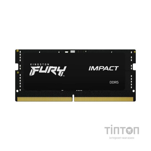Модуль пам'яті для ноутбука SoDIMM DDR5 16GB 6000 MHz Impact XMP Kingston Fury (ex.HyperX) (KF560S38IB-16)