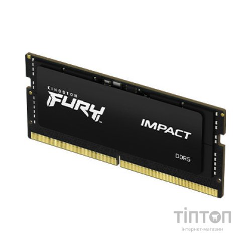 Модуль пам'яті для ноутбука SoDIMM DDR5 16GB 6000 MHz Impact XMP Kingston Fury (ex.HyperX) (KF560S38IB-16)
