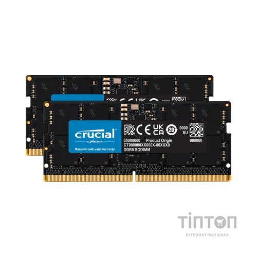 Модуль пам'яті для ноутбука SoDIMM DDR5 32GB (2x16GB) 5600 MHz Ripjaws Micron (CT2K16G56C46S5)