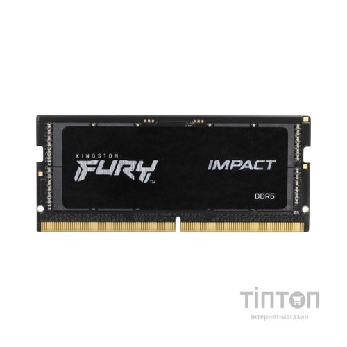Модуль пам'яті для ноутбука SoDIMM DDR5 64GB (2x32GB) 4800 MHz FURY Impact Kingston Fury (ex.HyperX) (KF548S38IBK2-64)