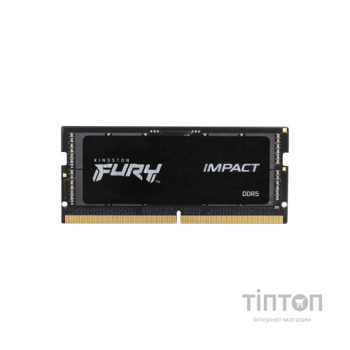 Модуль пам'яті для ноутбука SoDIMM DDR5 8GB 4800 MHz Impact Kingston Fury (ex.HyperX) (KF548S38IB-8)