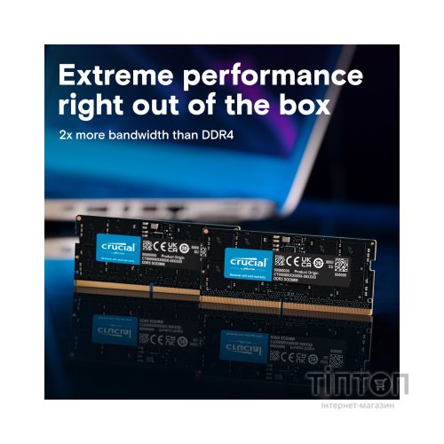 Модуль пам'яті для ноутбука SoDIMM DDR5 8GB 5200 MHz Micron (CT8G52C42S5)