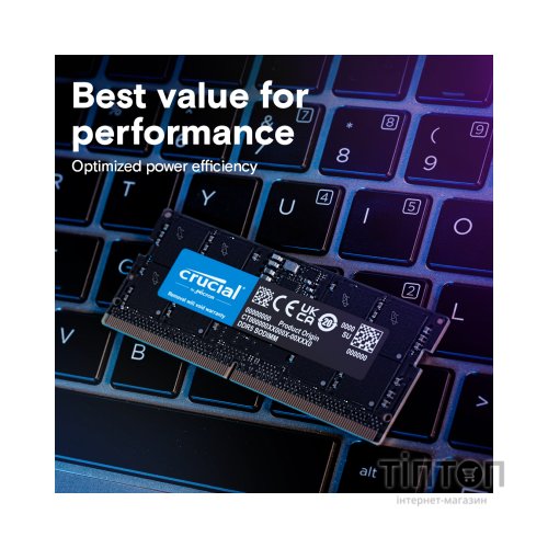 Модуль пам'яті для ноутбука SoDIMM DDR5 8GB 5200 MHz Micron (CT8G52C42S5)