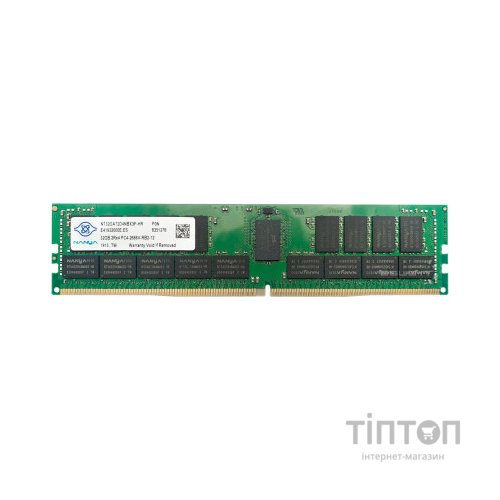 Модуль пам'яті для сервера DDR4 32GB ECC RDIMM 2933MHz 2Rx4 1.2V CL21 Nanya (NT32GA72D4NBX3P-IX)