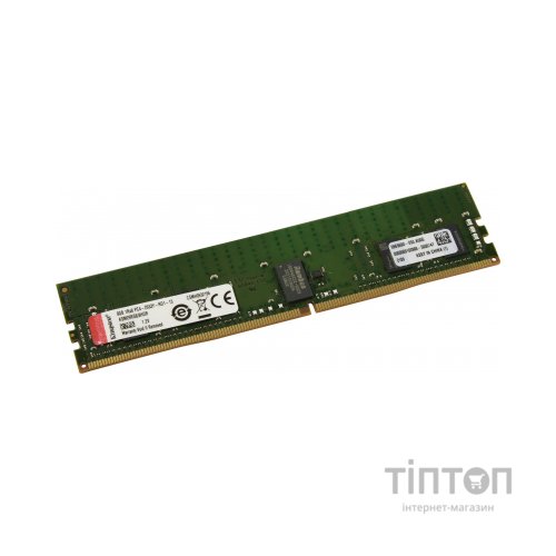Модуль пам'яті для сервера DDR4 8GB ECC RDIMM 2933MHz 1Rx8 1.2V CL21 Kingston (KSM29RS8/8HDR)