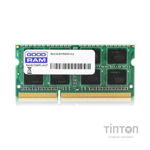 Модуль пам'яті SoDIMM DDR3 4GB GoodRam 1600 MHz