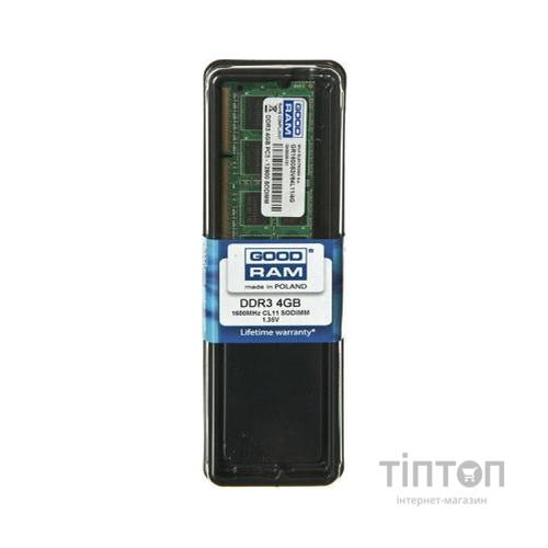 Модуль пам'яті SoDIMM DDR3 4GB GoodRam 1600 MHz