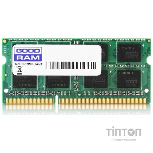 Модуль пам'яті SoDIMM DDR3 4Gb GoodRam1600Mhz