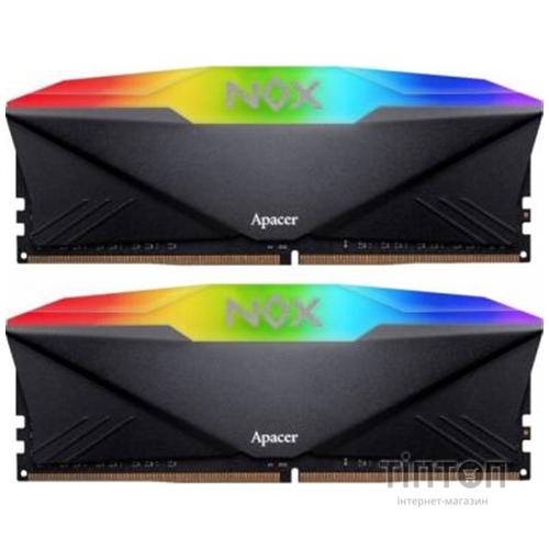 Модуль памяти DDR4 2х16GB/3200 Apacer NOX RGB Black (AH4U32G32C28YNBAA-2)