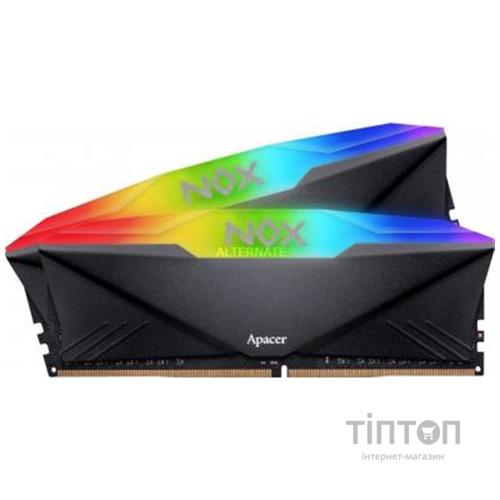Модуль памяти DDR4 2х16GB/3200 Apacer NOX RGB Black (AH4U32G32C28YNBAA-2)