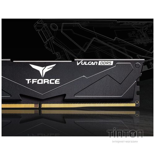 Модуль памяти DDR5 2x16GB/6000 Team T-Force Vulcan Black (FLBD532G6000HC38ADC01)
