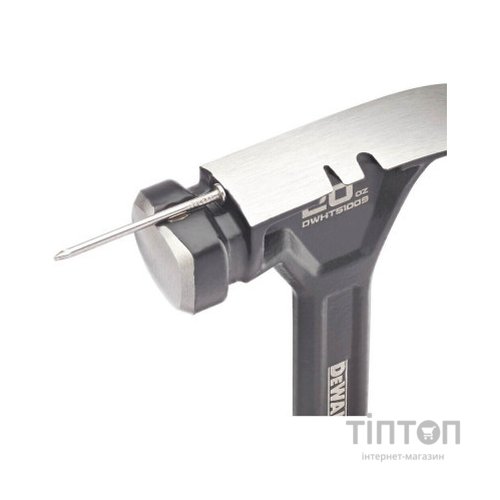 Молоток DeWALT CURVE-CLAW, суцільнометалевий, 567 г, з гвоздодером. (DWHT51009-0)
