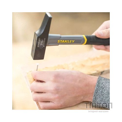 Молоток Stanley столярний Fiberglass, G=315 г, розмір голівки 25мм. (STHT0-54159)