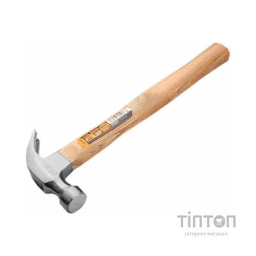 Молоток Tolsen з цвяходером 450 гр (16 oz) дерев'яна ручка (25150)