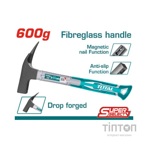 Молоток Total THTRH6006 покрівельний, 600г (THTRH6006)