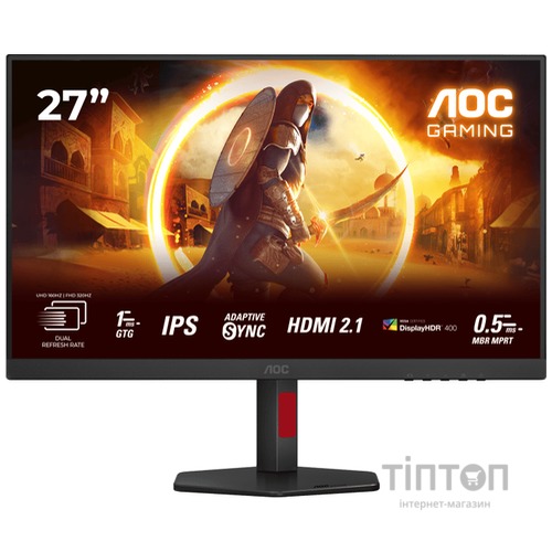 Монiтор 27" AOC U27G4R Black/Red