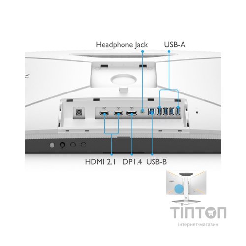 Монітор BenQ EX2710U WHITE (9H.LKTLA.TBE)
