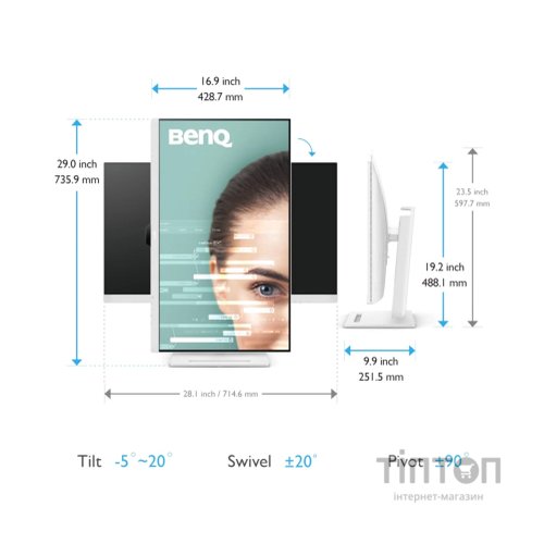 Монітор BenQ GW3290QT (9H.LLHLA.TBE)