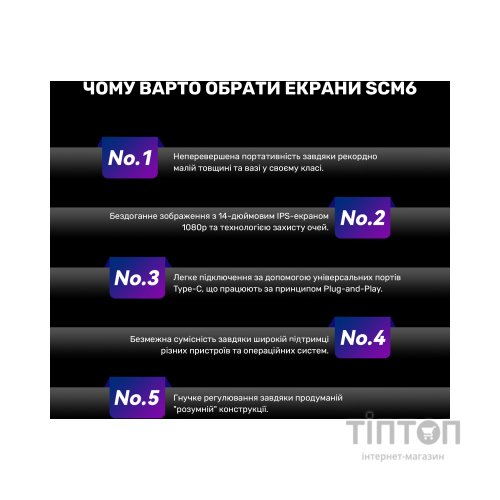 Монітор Blackview Single Screen 14inch (BVSCM6)