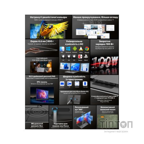Монітор Blackview Single Screen 15.3inch (BVSCM8)