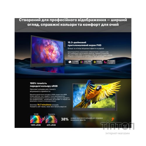 Монітор Blackview Single Screen 15.3inch (BVSCM8)