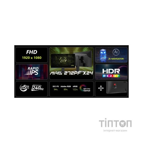 Монітор MSI MAG 272PF-X24