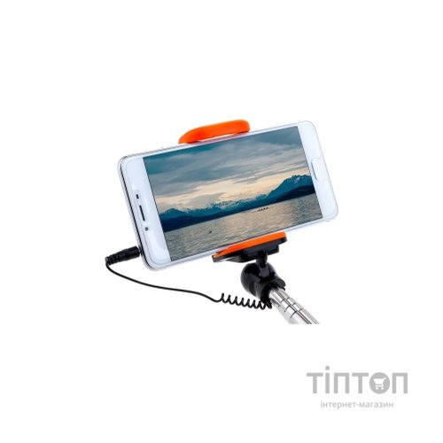 Монопод для селфі Grand-X Deluxe Click 3,5 U-крепление 180-780мм Orange (MPGDJ3CUO)