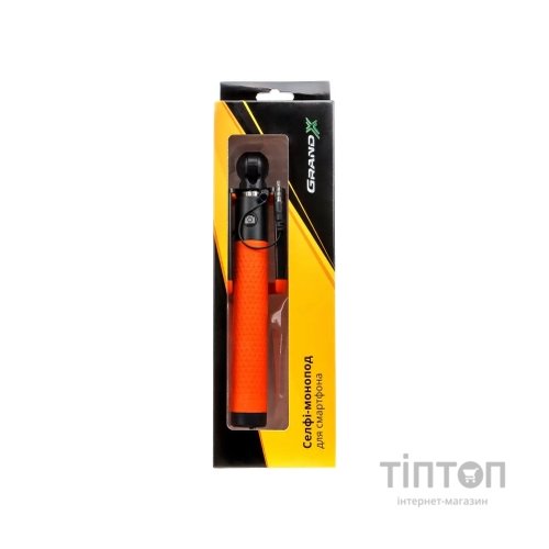 Монопод для селфі Grand-X Deluxe Click 3,5 U-крепление 180-780мм Orange (MPGDJ3CUO)