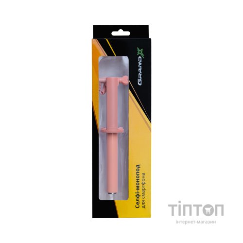 Монопод для селфі Grand-X Elegant 3,5 U-кріплення, персиковий (E3UPC)